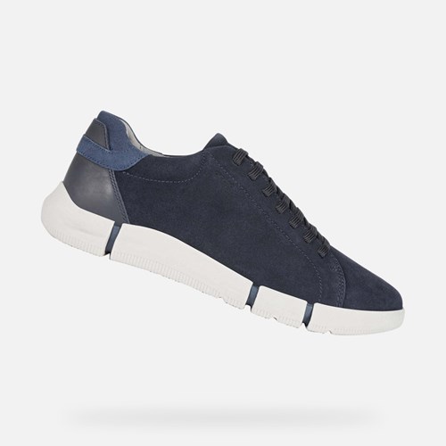 Geox Adacter Sneakers Herre Mørkeblå | 46923-IWSB