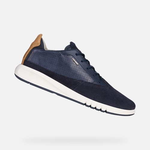 Geox Aerantis Sneakers Herre Mørkeblå | 45893-VLPO