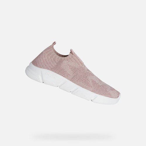 Geox Aril Sneakers Pige Lyselyserød | 16538-YERW