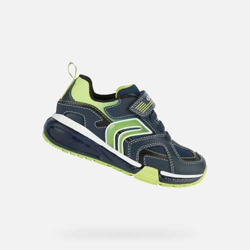 Geox Bayonyc Light-up Shoes Drenge Mørkeblå | 91673-HWDJ