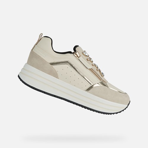 Geox Kency Sneakers Dame Lysehvide | 09458-DEWJ