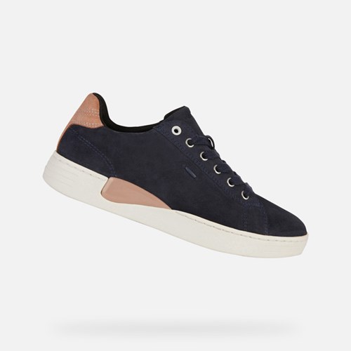 Geox Lauressa Sneakers Dame Mørkemørkelyserød | 20961-FOHY