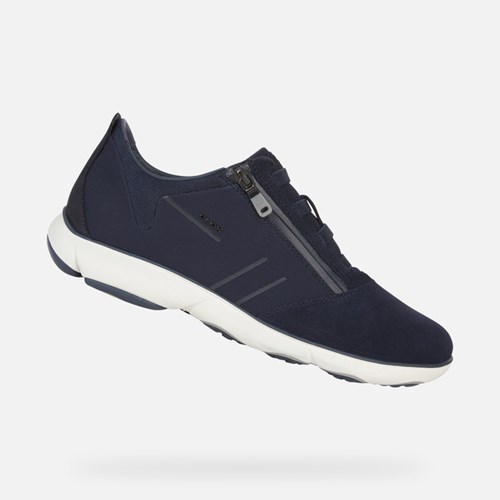 Geox Nebula Sneakers Herre Mørkeblå | 74921-VOQH