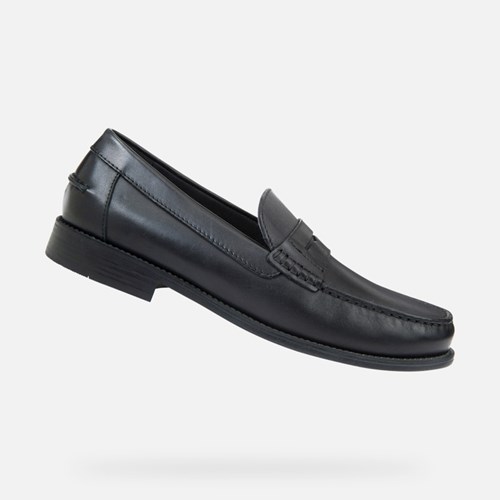 Geox New Damon Loafers Herre Sort | 73805-ACVP