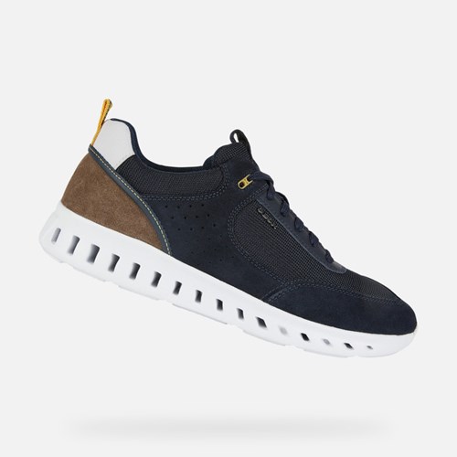 Geox Outstream Sneakers Herre Mørkeblå | 73865-QYZP