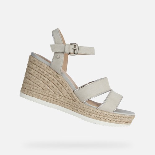 Geox Ponza Sandaler Dame Sølv | 13508-KTPS