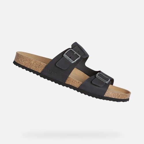 Geox Sandal Ghita Sandaler Herre Sort | 89541-VAQT