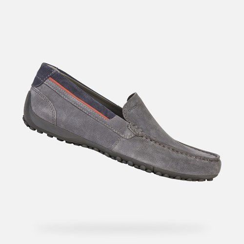 Geox Snake Loafers Herre Grå | 58237-IKAJ