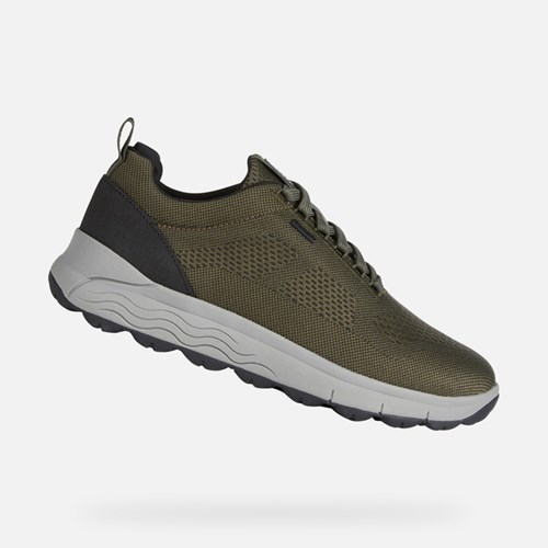 Geox Spherica 4x4 Abx Sneakers Herre Mørkeolivengrøn | 58106-RLUH