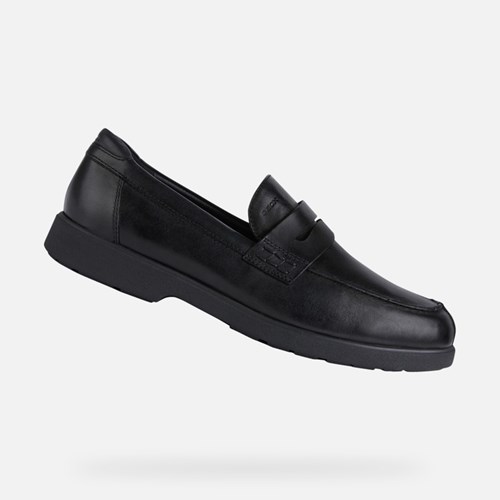 Geox Spherica Ec11 Loafers Herre Sort | 42059-EFND