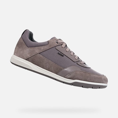 Geox Spherica Ec3 Sneakers Herre Grå | 74539-KMNI