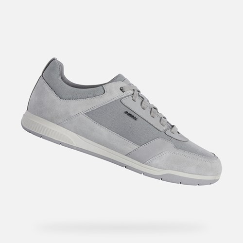 Geox Spherica Ec3 Sneakers Herre Lysegrå | 51679-YAMQ