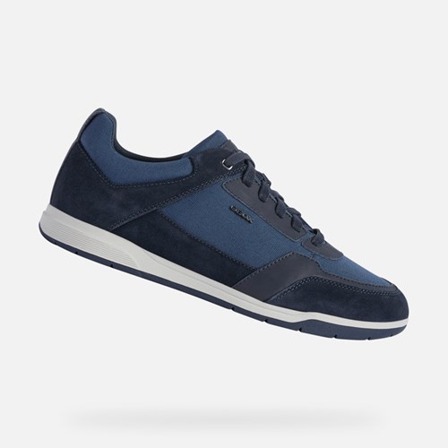 Geox Spherica Ec3 Sneakers Herre Mørkeblå | 05243-ABSI