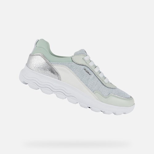 Geox Spherica Slip On Sko Dame Mintgrønne Hvide | 78469-QXKG