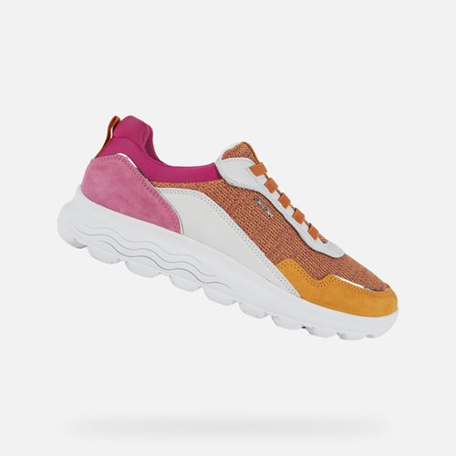 Geox Spherica Slip On Sko Dame Orange Fuchsia | 64107-TYUN