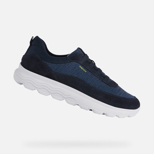 Geox Spherica Sneakers Herre Mørkeblå | 65974-FSBG