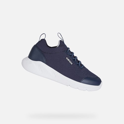 Geox Sprintye Sneakers Drenge Mørkeblå | 65238-ZPMW