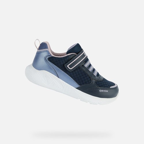 Geox Sprintye Sneakers Pige Mørkeblå | 92604-DRWP