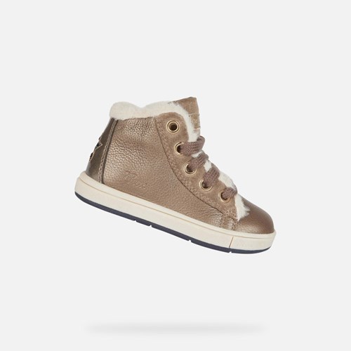 Geox Trottola Sneakers Baby Grå Hvide | 37905-EZPS