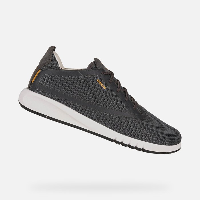 Geox Aerantis Slip On Sko Herre Anthracite | 39268-NWYJ