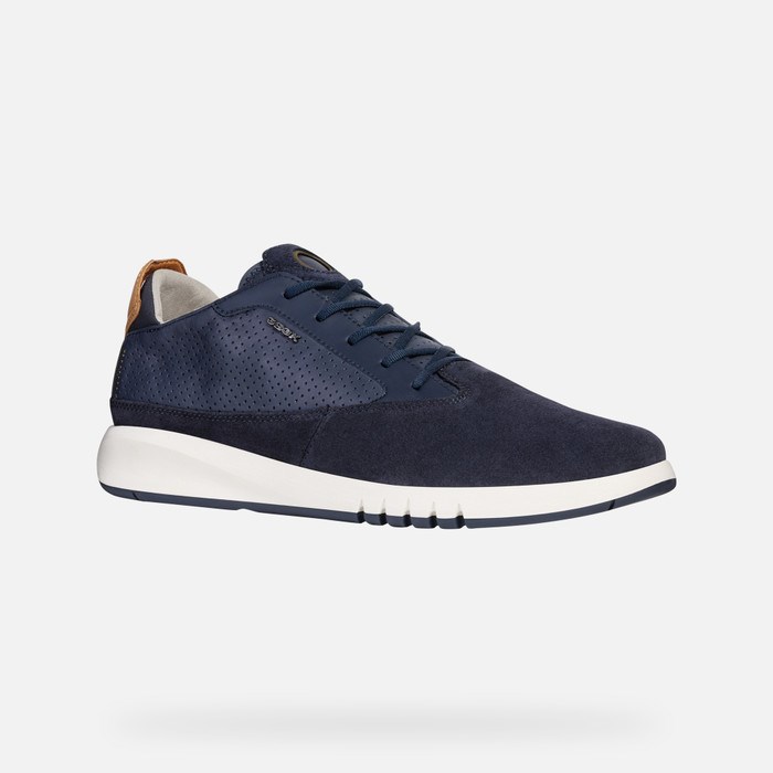 Geox Aerantis Sneakers Herre Mørkeblå | 45893-VLPO