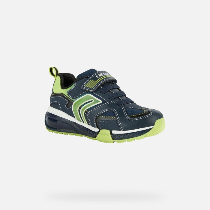 Geox Bayonyc Light-up Shoes Drenge Mørkeblå | 91673-HWDJ