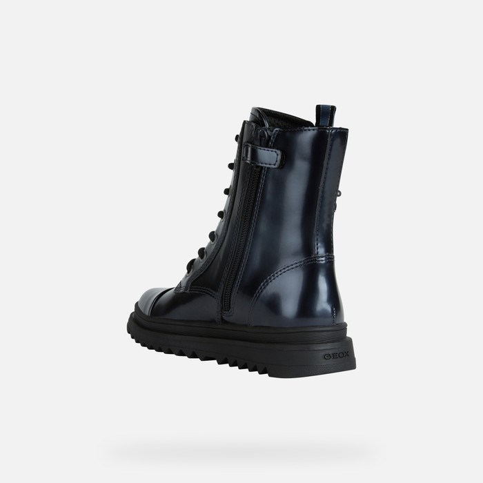 Geox Gillyjaw Mid-calf Boots Pige Mørkemørkeblå | 56192-VLPR