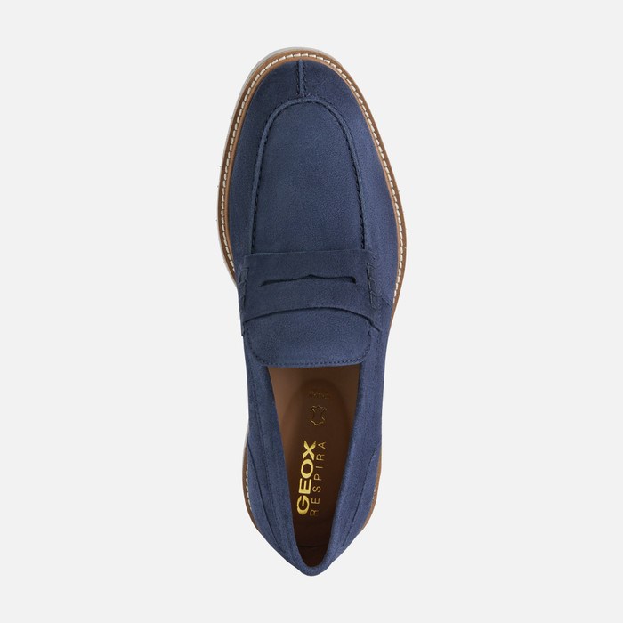 Geox Gubbio Loafers Herre Mørkeblå | 52917-TNJH