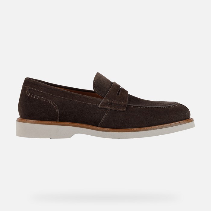 Geox Gubbio Loafers Herre Mørkebrune | 07546-LPJY