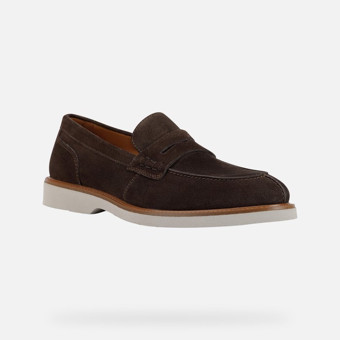 Geox Gubbio Loafers Herre Mørkebrune | 07546-LPJY