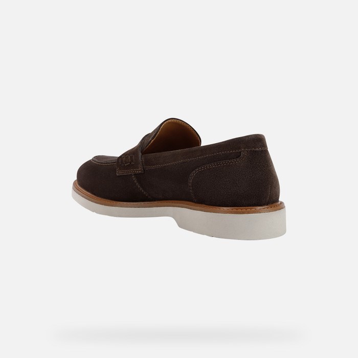 Geox Gubbio Loafers Herre Mørkebrune | 07546-LPJY