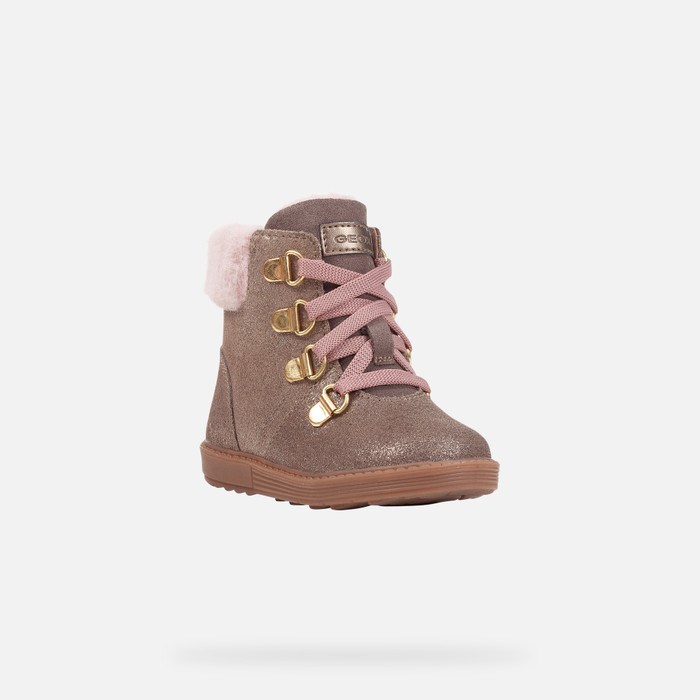 Geox Hynde Mid-calf Boots Baby Grå | 65429-YKGL