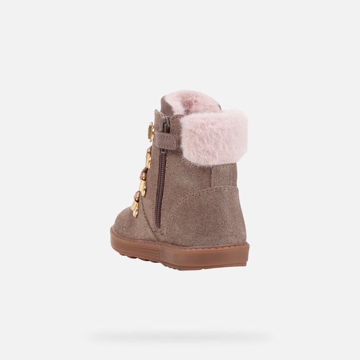 Geox Hynde Mid-calf Boots Baby Grå | 65429-YKGL