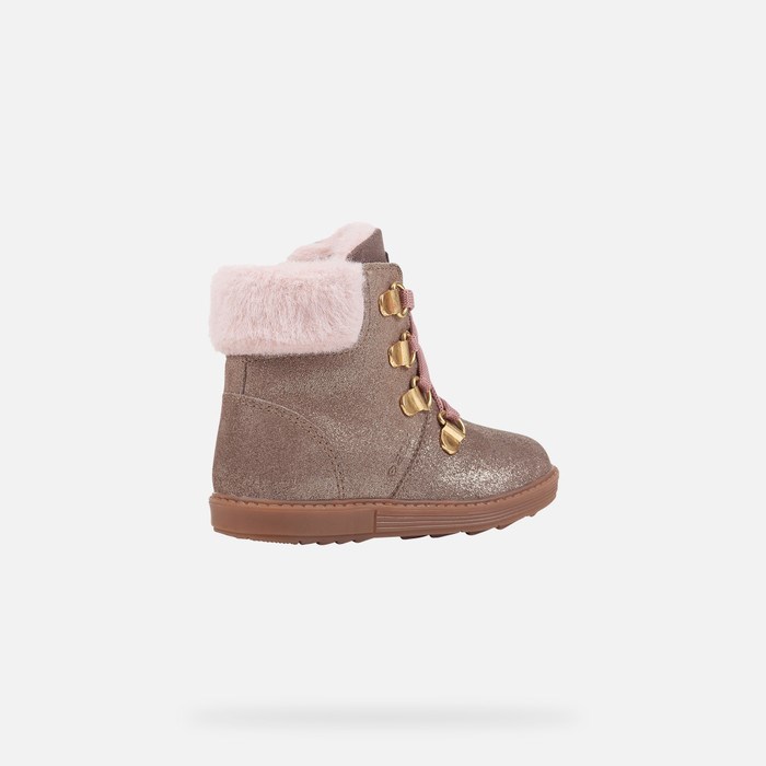 Geox Hynde Mid-calf Boots Baby Grå | 65429-YKGL