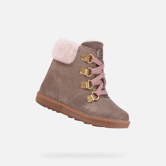 Geox Hynde Mid-calf Boots Baby Grå | 65429-YKGL