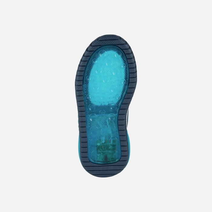 Geox Inek Light-up Shoes Drenge Rød | 87293-CNDO