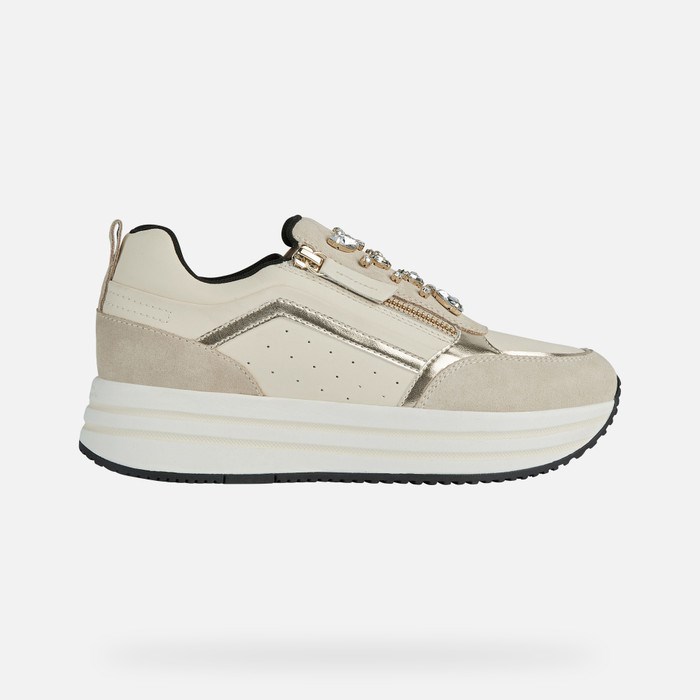 Geox Kency Sneakers Dame Lysehvide | 09458-DEWJ