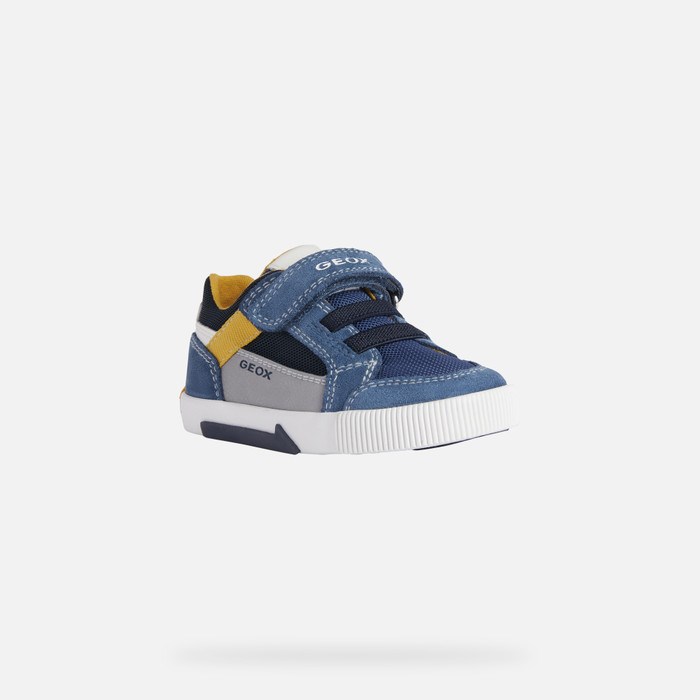 Geox Kilwi Sneakers Baby Avio / Ochreyellow | 85729-NWIF