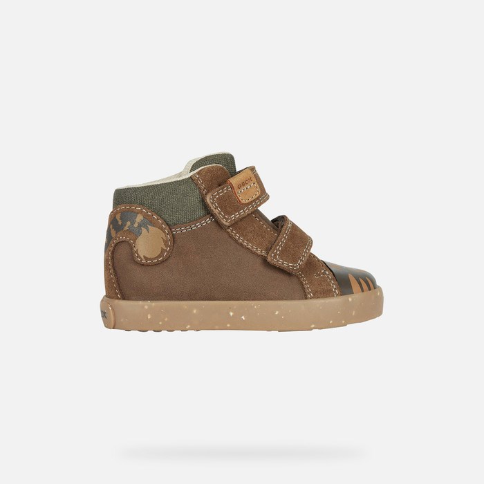 Geox Kilwi Sneakers Baby Brune Mørkebrune | 86523-MSWV