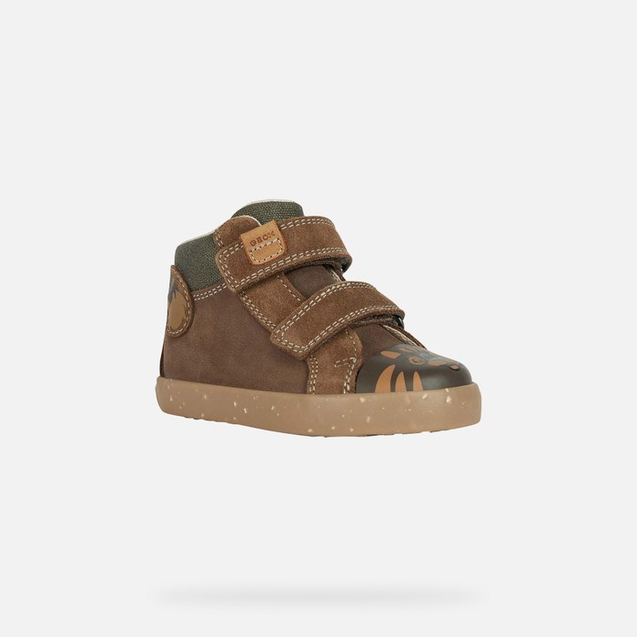 Geox Kilwi Sneakers Baby Brune Mørkebrune | 86523-MSWV