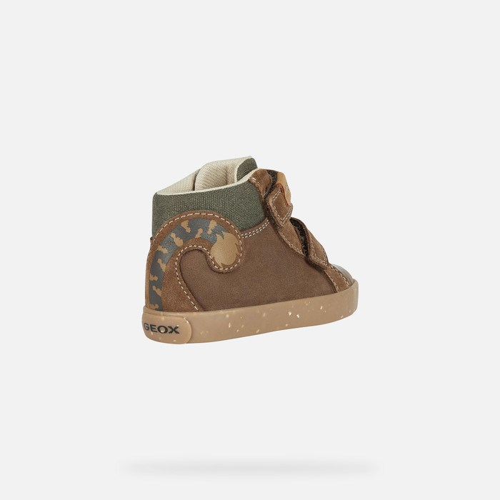 Geox Kilwi Sneakers Baby Brune Mørkebrune | 86523-MSWV