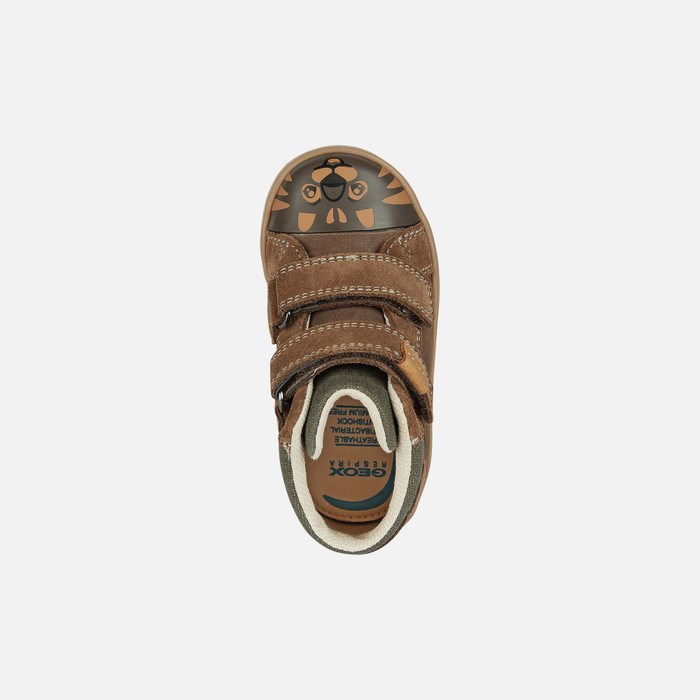 Geox Kilwi Sneakers Baby Brune Mørkebrune | 86523-MSWV