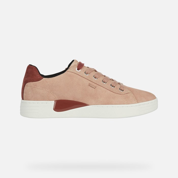 Geox Lauressa Sneakers Dame Mørkelyserød | 75814-GNJU