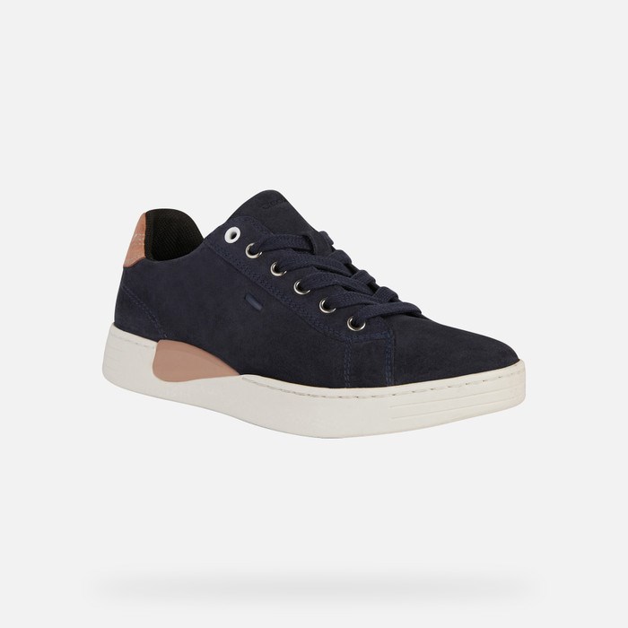 Geox Lauressa Sneakers Dame Mørkemørkelyserød | 20961-FOHY