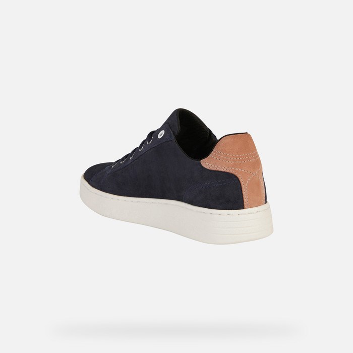 Geox Lauressa Sneakers Dame Mørkemørkelyserød | 20961-FOHY