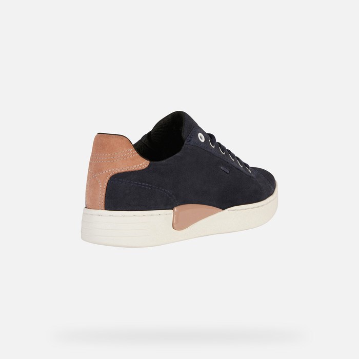 Geox Lauressa Sneakers Dame Mørkemørkelyserød | 20961-FOHY