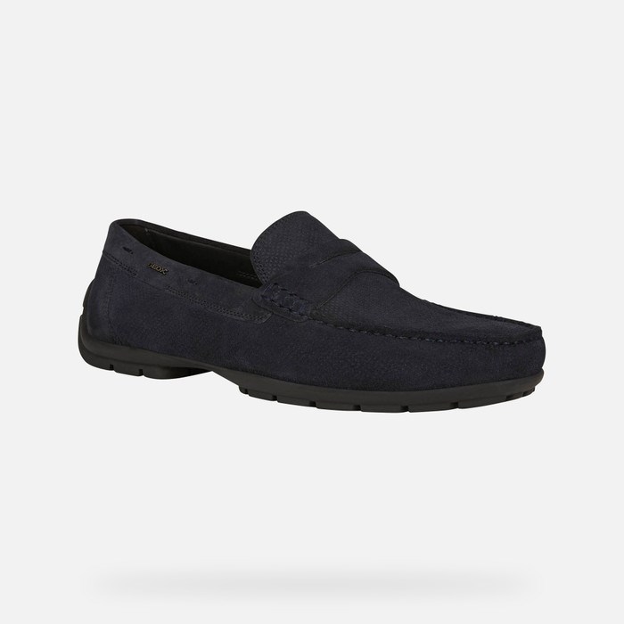 Geox Moner W 2fit Loafers Herre Mørkeblå | 39645-UDJW