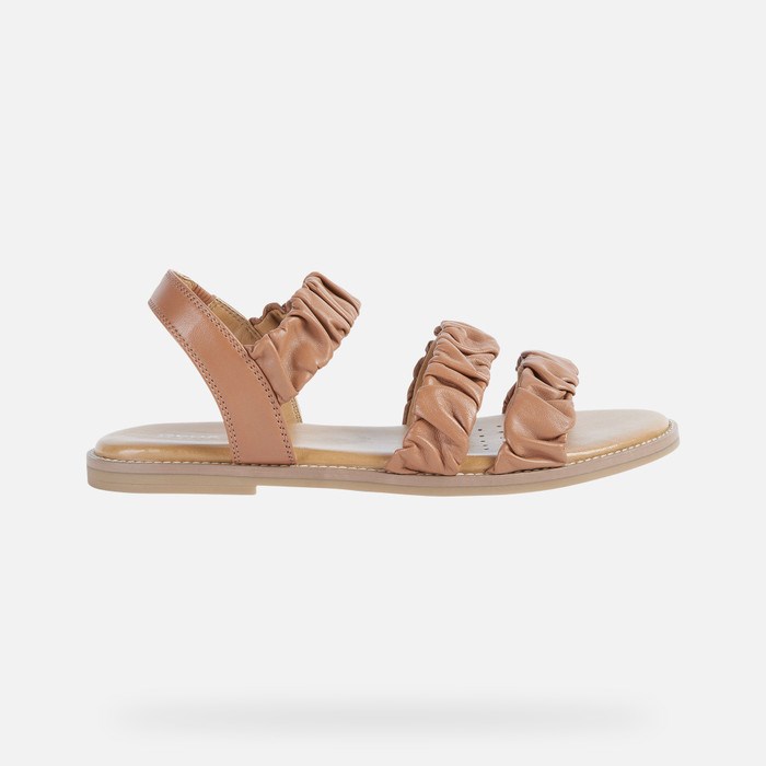 Geox Naileen Sandaler Dame Brune | 68104-MXBC