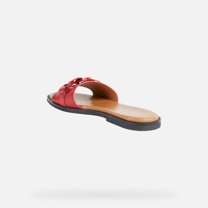 Geox Naileen Sandaler Dame Rød | 60453-TZFY