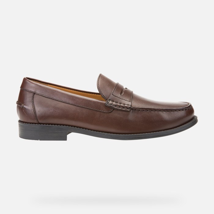 Geox New Damon Loafers Herre Mørkebrune | 84026-XMYS